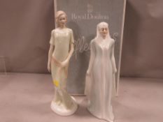 Two Royal Doulton Reflections figurines 