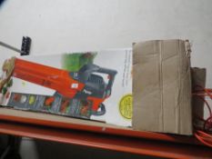 A boxed Flymo garden vac