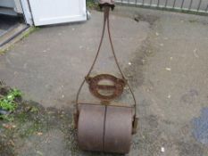 A vintage garden roller A/F
