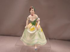 A vintage 'Royal Dux' figurine printed markes underglaze to base with impressed numbers 121, 18, 2