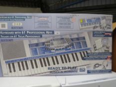 A professional 61 key keyboard