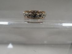 A hallmarked 9 carat gold eternity ring approx. weight 2.8g