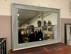 A modern shabby chic style rectangular mirror 78 x 109 cm