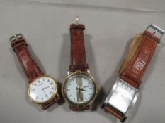 Three gents wrist watches - Pulsar, Accurist, Ingersoll