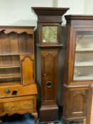 Thomas Brown of Litchborough - An antique oak cased longcase clock with brass face and single