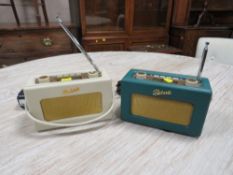 Two modern Roberts DAB digital radios, both with power leads, both in working order at time of