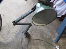 An articulated engineers work light/lamp