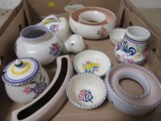 A box of Poole pottery