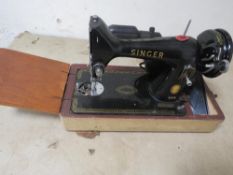A vintage Singer sewing machine EM324039