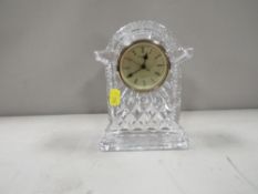 A Waterford crystal clock
