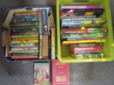 Two trays of vintage children's books to include Enid Blyton and Ladybird books