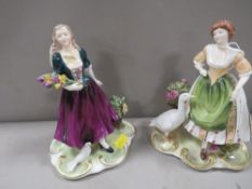 Two Coalport Arcadian collection figurines