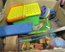 A large selection of vintage toys and dolls to include Fisher Price, vintage Lego and Duplo etc
