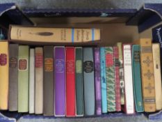 A tray of folio society books