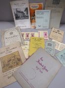 Military and local interest ephemera, to include ration books