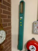 An antique painted barometer by J Davis & Son - London & Derby