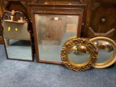 Four assorted mirrors