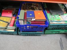 Five trays of assorted books