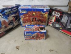Four boxed Star's Wars items to include Attack Of The Cones Geonosis Battle Arena, Attack of The