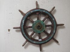 A vintage ships wheel A/F