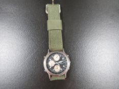 A vintage Seiko chronograph wristwatch