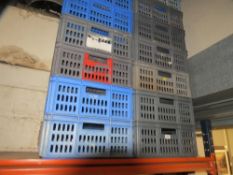 A selection of 14 storage crates