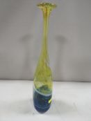 Isle of Wight studio glass Aurene bottle designed by Michael Harris