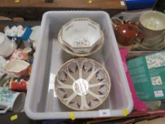 Four trays of assorted ceramics to include an octagonal Wedgwood Kurtani bowl, Spode Stafford