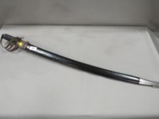 A vintage dress sword etched made in India