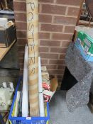 A small selection of records and 7