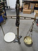 A large cast iron vintage scales