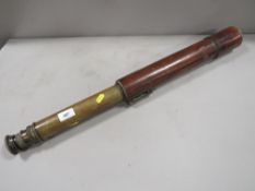 WW1 Ryland & Son ltd brass and leather telescope dated 1917
