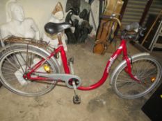 A stepper low framed bicycle