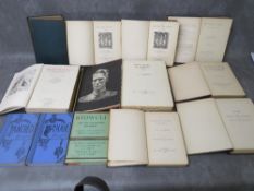 SEVEN WILLIAM MORRIS VOLUMES, late 19th century, together with four other classic volumes to inc.