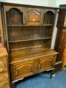 A 20th century oak dresser W 122 cm