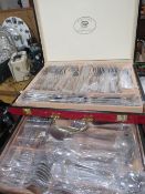 A Davenport & Sullivan cased canteen of cutlery