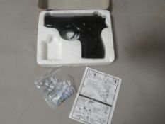 A boxed Hop air sport P329 BB gun