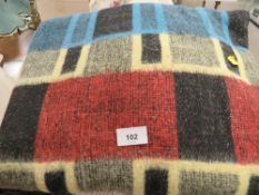 A vintage retro pattern blanket