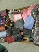 A tray of assorted vintage ties
