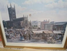 A quantity of assorted pictures to include a Hubert Knowles watercolor etc.