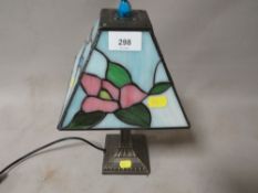 A modern reproduction Tiffany style table lamp