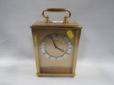 A Seiko Westminster Whittington large carriage clock