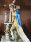 A capodimonte porcelain figure of Romeo and Juliet