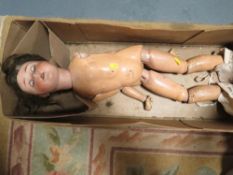 A large antique bisque headed doll by LIMBACH