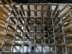 A 36 bottle storage rack