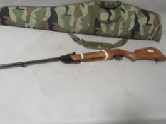 A Wembley Hawk MKII rifle A/F with carry case