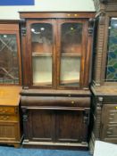 A mid Victorian mahogany library bookcase H 208 cm W 107 cm