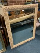 A modern gilt mirror 118 x 93 cm