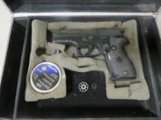 A RWS mod C225 air pistol in carry case
