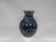 A Cobridge 'Dolphine' stoneware vase